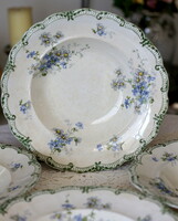 Wonderful antique English faience plates, from Charles Allerton's factory, 4 individually