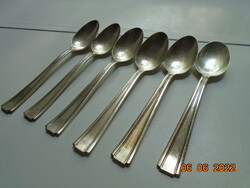 Antique silver plate Dutch art-deco tea spoon set