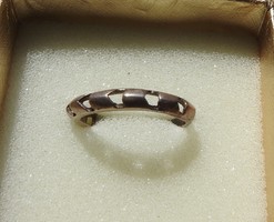 Modernista  áttört díszítésű ezüst gyűrű