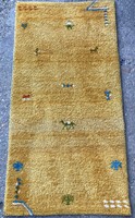 Vintage luri gabbeh Indian rug hand-knotted, hand-knotted wool mid