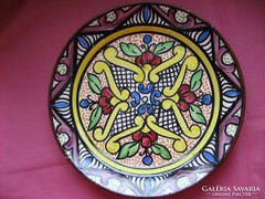 SALJO-CRESPO vintage spanyol kézműves fali tányér