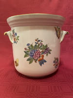 Herend beautifully painted Victorian patterned large pot