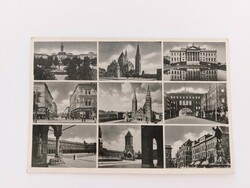 Old postcard photo postcard 1949 Szeged buildings