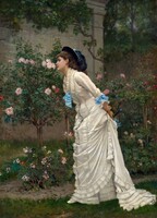 Toulmouche - the scent of roses - canvas reprint