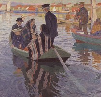 Carl Wilhelmson - Templomba járók egy csónakban - reprint