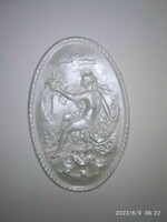 35 Cm mother of pearl relief, plaque, embossed image, wall decoration, embossed image