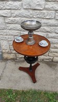 Gyönyörű antik szalon asztalka, dohányzó, kávézó teàzó reggeliző ,,Art Deco, Biedermeier asztal