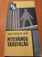 Mattyasovszky Jenő: Nyilvános tárgyalás 1974. 3000.-Ft