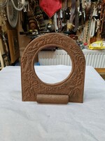 Old copper picture holder