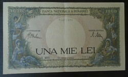 27 8 Old banknote - Romania 1000 lei 1943 p52 xf