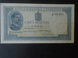 27 Old banknote - Romania 500 lei 1936 vf