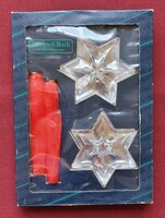 Villeroy & Boch üveg gyertyatartó csillag alakú