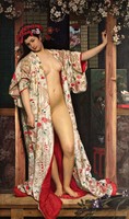 James tissot - the Japanese woman in the bath - reprint canvas reprint