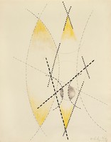 László Moholy the Great - black yellow composition - reprint canvas reprint