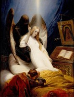 Horace vernet - the angel of death - reprint