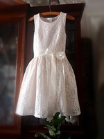 Amisu 34 exclusive, air lace, cream white casual, wedding, party dress