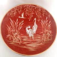 Arzberg Schumann porcelán tányér, kézzel festett, gyönyörű (nagy!)