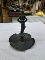 Old metal candle holder
