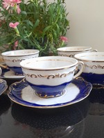 Zsolnay pompadur tea sets without 5 sets + 1 cup without saucer
