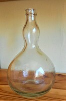 Régi, szépformájú likőrös üveg (szakított aljú)
