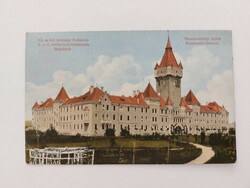 Régi képeslap 1914 Hajmáskér levezőlap Cs. és kir. Tüzérségi lövőiskola K.u.K parancsnoksági épület