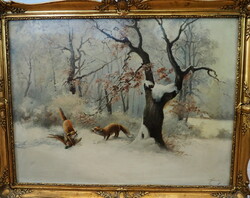Unknown painter: fox hunt