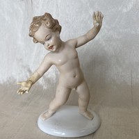 Antik porcelán figura, sérült!