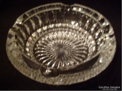 Flawless polished lead crystal card party ashtray is a rarity