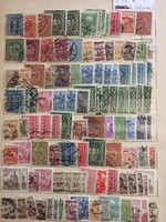 600 darab osztrák bélyeg régi egyben Ferencz József első világháborútol stb