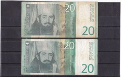 Yugoslavia 20 dinars 2000 trees