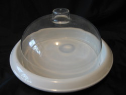 Cheese bowl with plastic cover