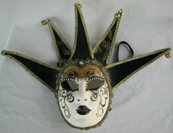 Velencei kézzel festett karnelávi maszk farsangi álarc