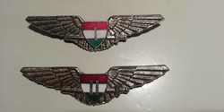Második világháborús I . és II . osztályú pilóta jelvény  AVIATOR jelvény