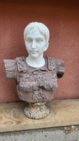 Roman figure marble bust bust