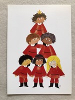 Karácsonyi képeslap, üdvözlőlap - UNICEF       -  nagy méretű !!