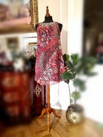 Moonsoon london 38 100% cotton, silver, beaded, sequined summer dress