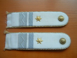 Mh white flag shoulder strap sewing rank # + zs