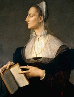 Bronzino - Laura portréja - vászon reprint