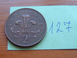 English England 2 pence 1999 queen elizabeth ii 127.