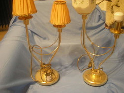 N 40 Antik nagyméretű működő  lámpapár ritkaság választható búrával hálószobába 60 cm magas