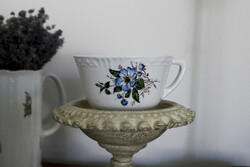 Romantikus, kézzel festett, antik csésze (2dl körül)