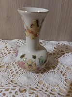 Zsolnay, butterfly-flowered, porcelain, beautiful vase, flawless, novel, showcase quality