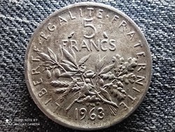 Franciaország .835 ezüst 5 Frank 1963 (id47009)