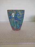 Marked never used van gogh iris vase - 16x15 cm