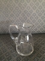 Special antique glass jug with level indicator