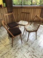 Retro “pálcás”székek 4 db