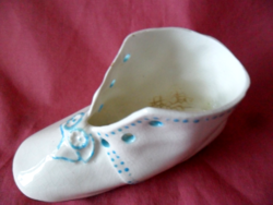 Ritka antik herendi formájú porcelán cipő