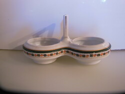 Salt shaker - marked - 15 x 8 x 7 cm - antique - Czechoslovakia - porcelain - perfect