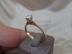 Brilles szoliter arany gyűrű / eljegyzési gyűrű