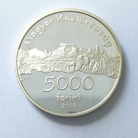 2008 Ezüst 5000 Forint Siklósi vár. UNC. (No: 22/153.)